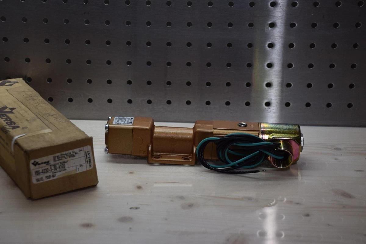 VERSA VSG-4332-3-30-A120 VSG4332330A120 1/4" 4-WAY SOLENOID VALVE NEW