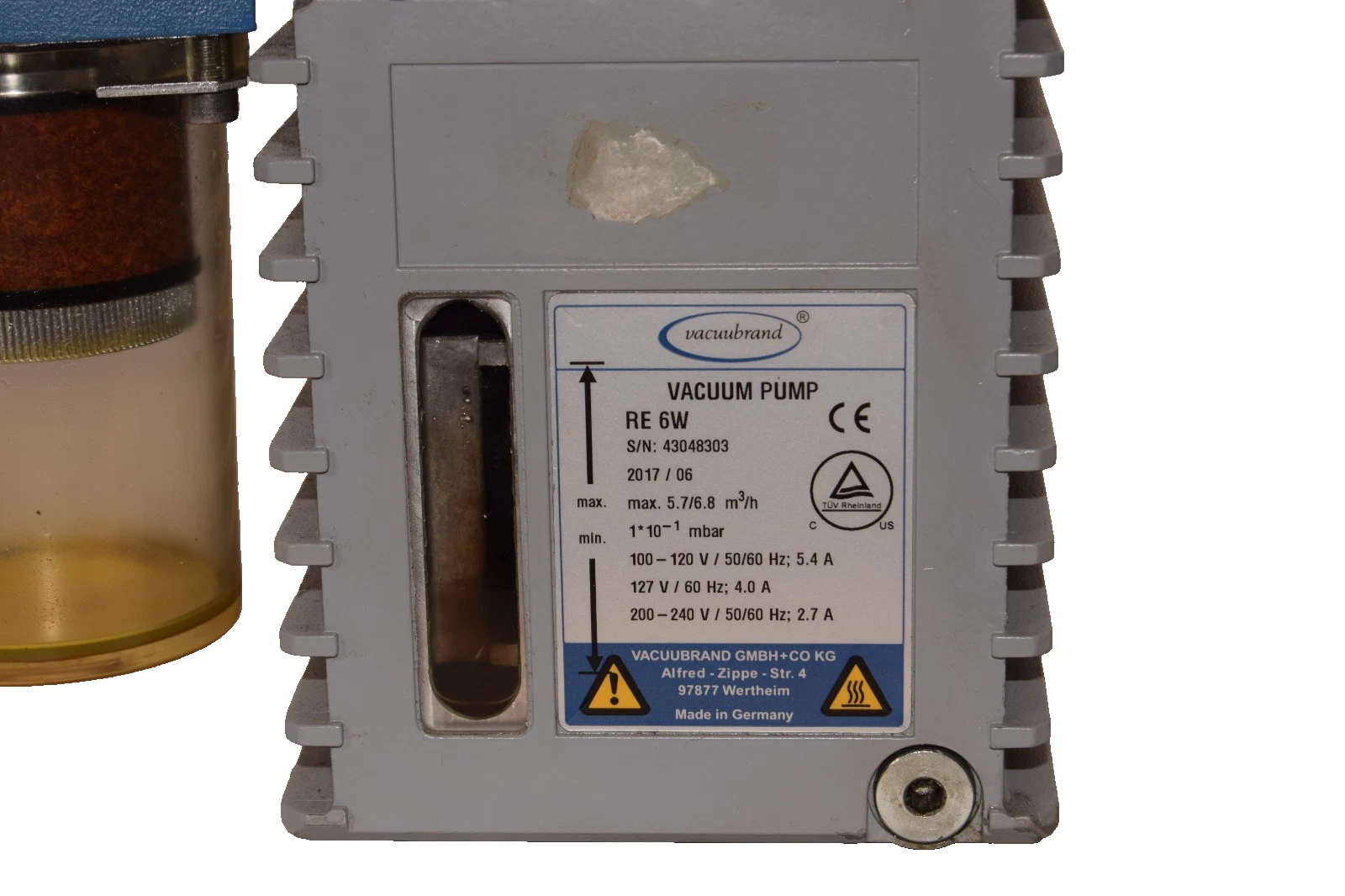Used Vacuubrand RE 6W , RE6W Vacuum Pump