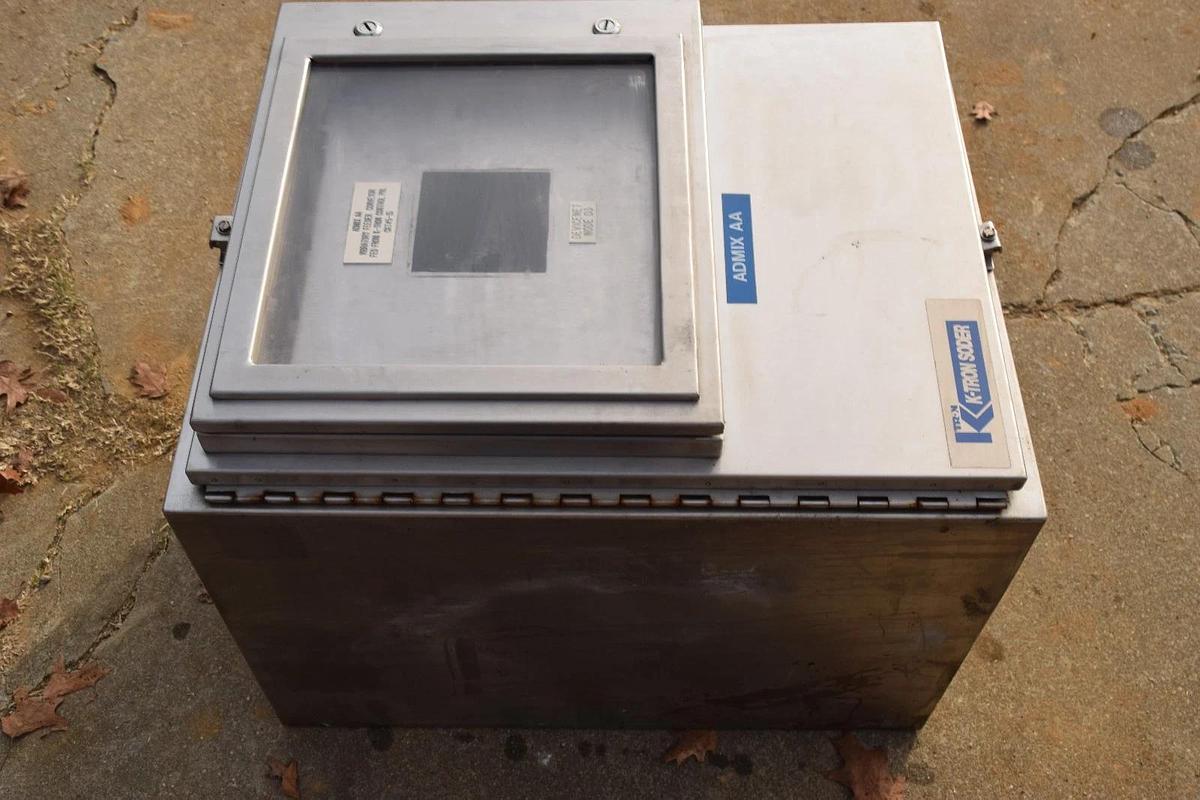 Used Hoffman SS Industrial Control Panel S/S Enclosure 24"x 30"x 20" K-Tron Soder