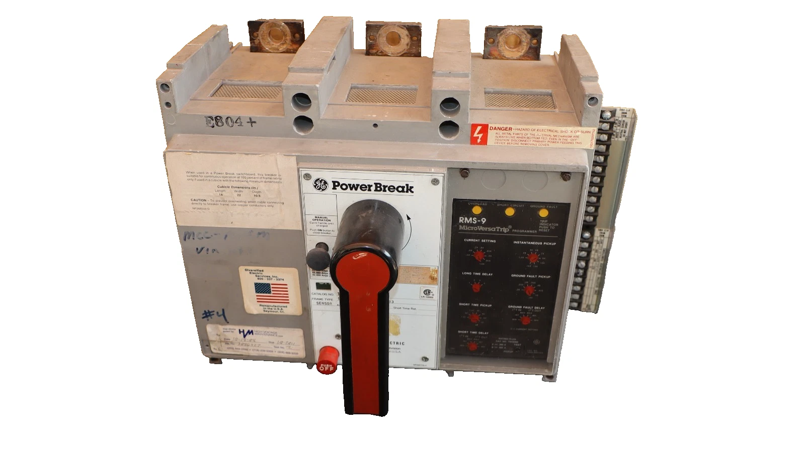 Refurbished GE General Electric Circuit Breaker Power Break 400A Amp TP84SSZ TR4S300 GF