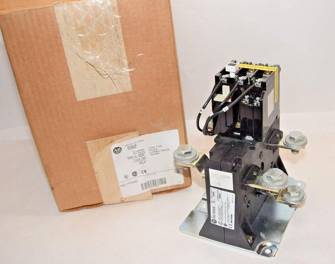 Allen Bradley Eutectic Manual Reset Overload Relay 592-TPD400 592TPD400 3p NEW