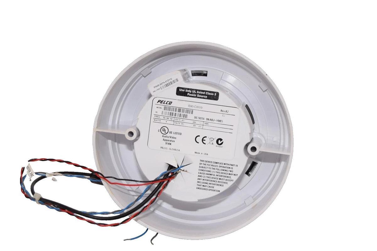 Used Pelco IS90-CWV9 , 1S90CWV9 3.0-9.5mm Dome Security Camera , White