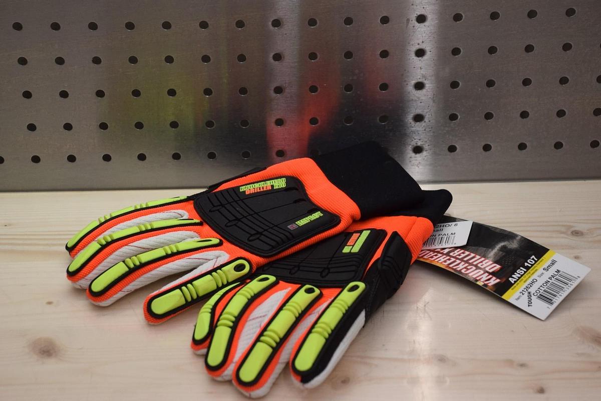 KNUCKLEHEAD DRILLER X10 WORK GLOVES TOUGH COTTON PALM 21262HO Small S NEW