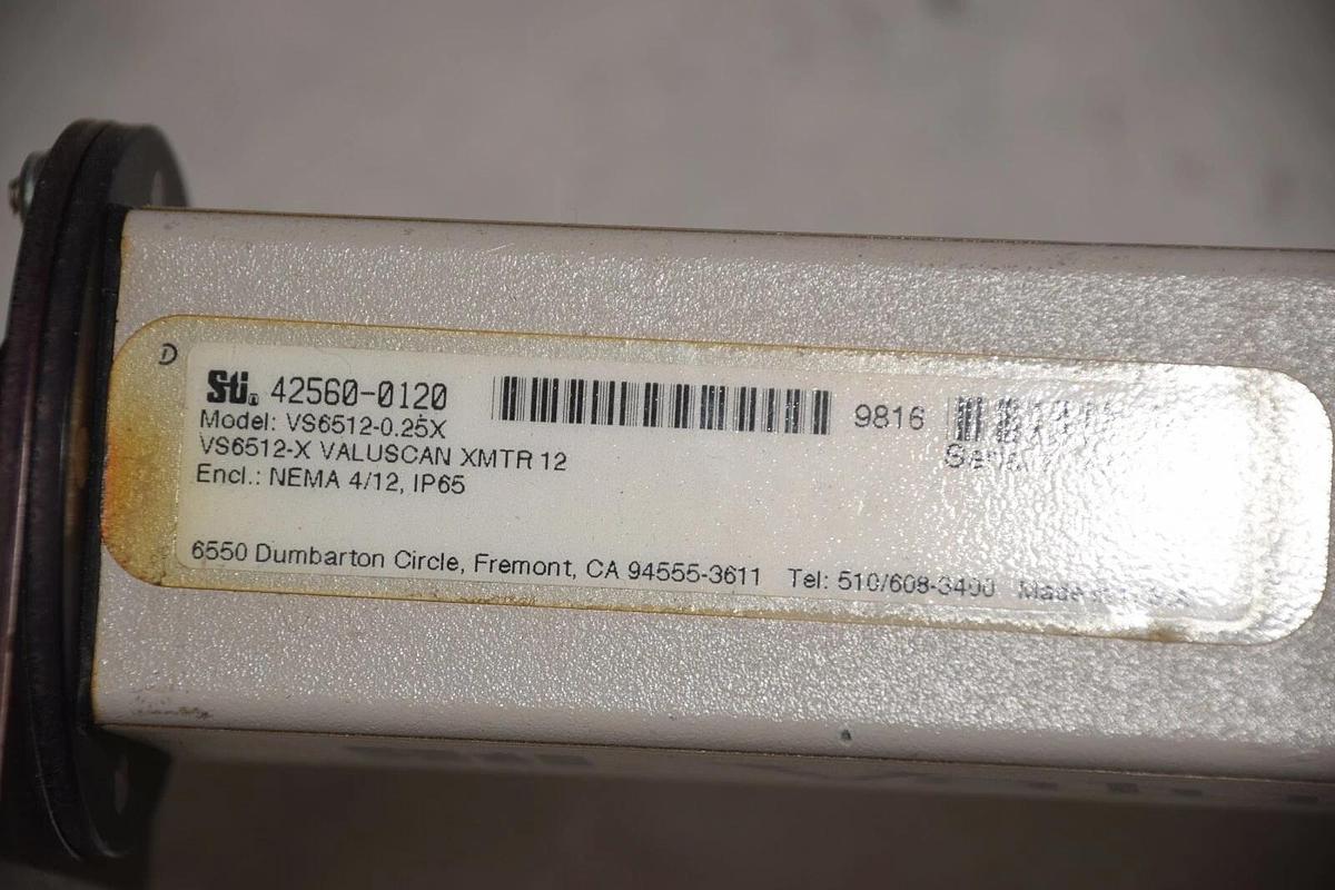 Used STI light Curtain  VS6512-0.25X, VS6512-X VALUSCAN XMTR 12 42560-0120