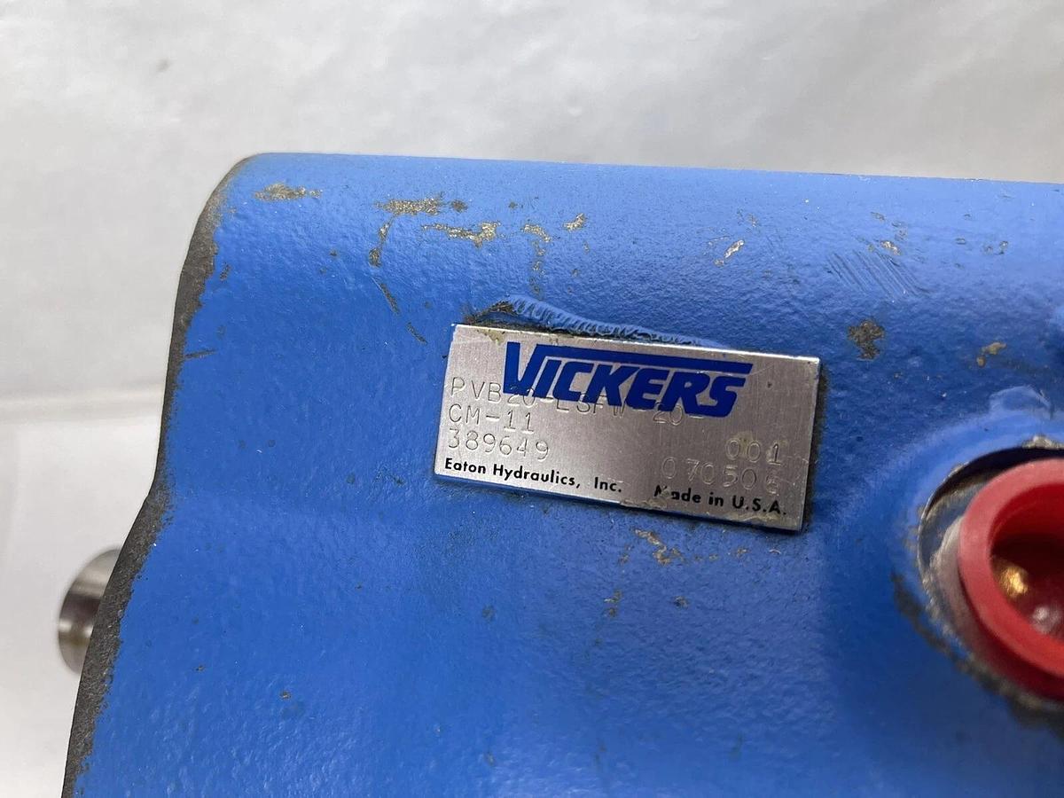 Used Vickers PVB20-LSFW-20-CM-11 LH ROTATION  20 GPM Hydraulic Piston Pump "Rebuilt"