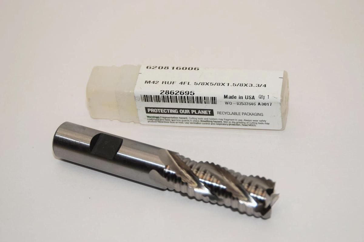 WIDIA HANITA 620816006 HNUS6208M42 Ruf 5/8x5/8x1.5/8x3.3/4 Endmill USA (NEW)