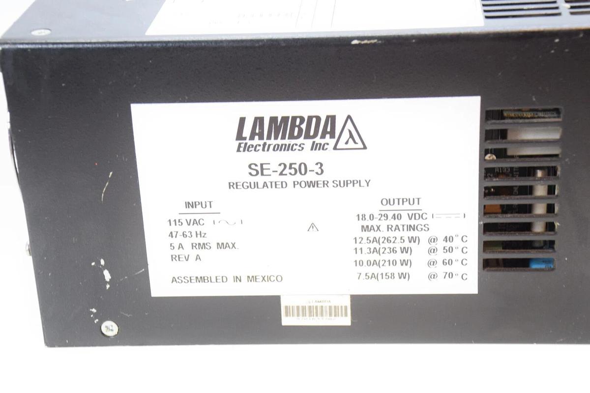 Used LAMBDA SE-250-3 , SE2503 Rev A 115A 5A Regulated Power Supply