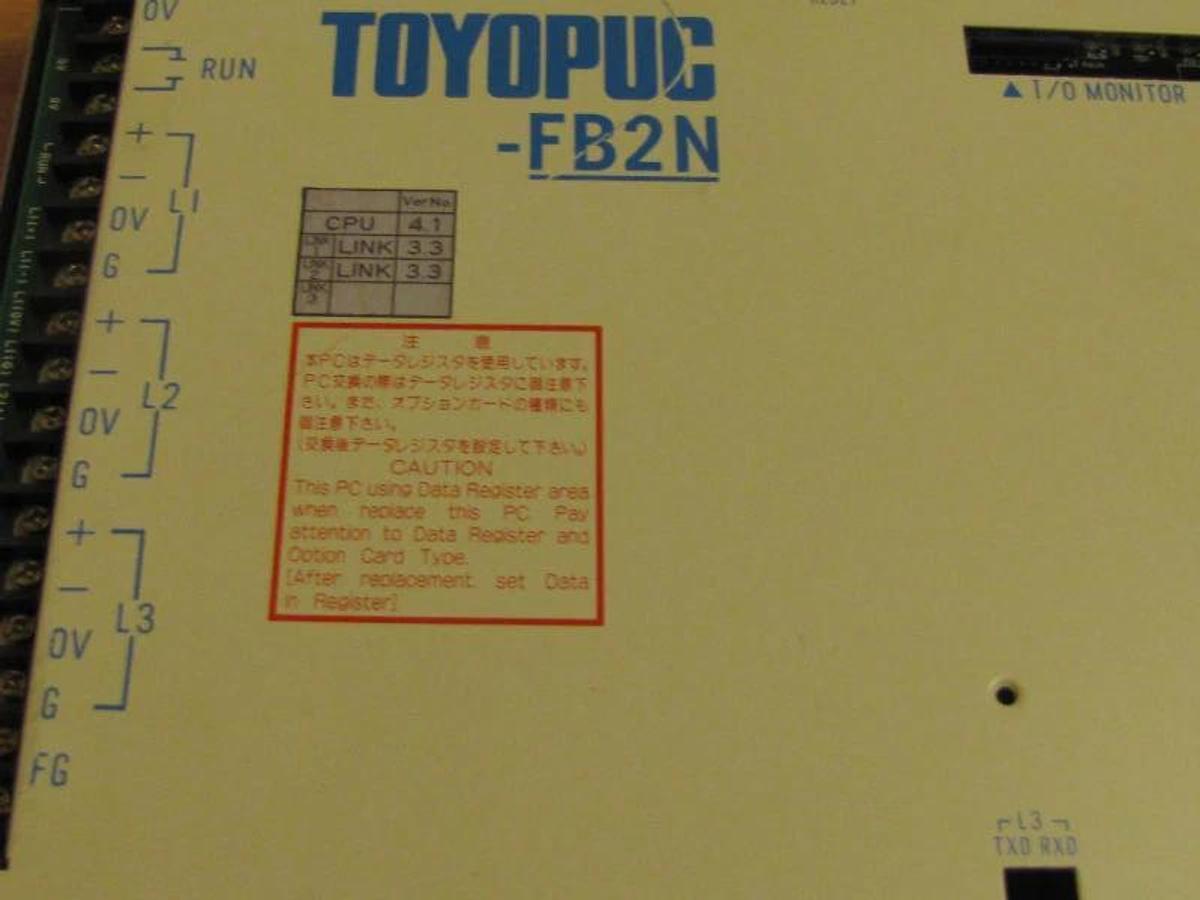 Used Toyoda TOYOPUC FB2N TOYOPUC-FB2N TFC-2804 TFC2804