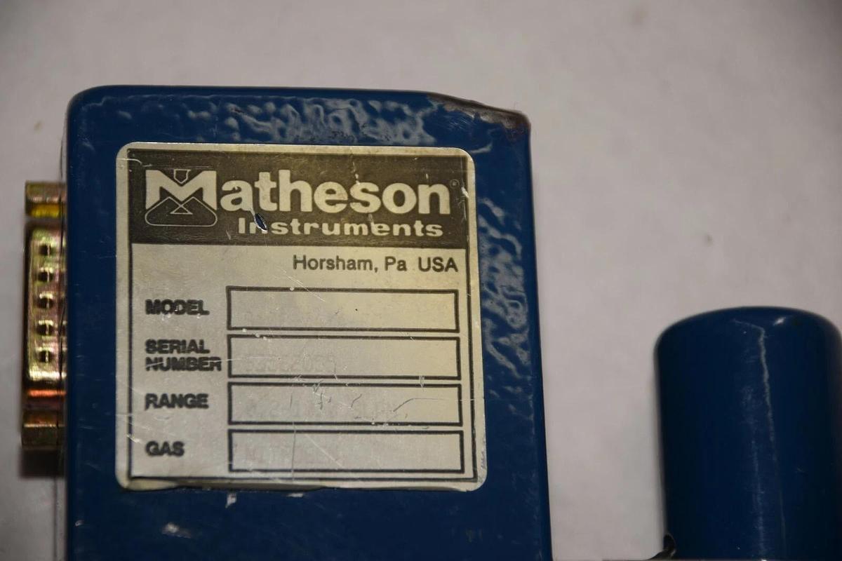 Used MATHESON GAS PRODUCTS 8202-0431 Nitrogen VALVE 8102-0414 EC  0/2-10 SLPM