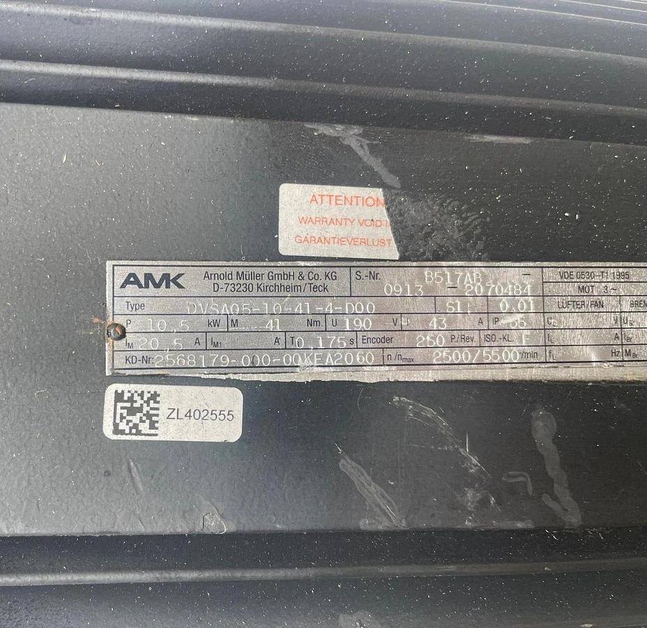 Refurbished AMK Motor DVSA05-10-41-4-D00 DVSA0510414D00 10.5kw  Rebuilt