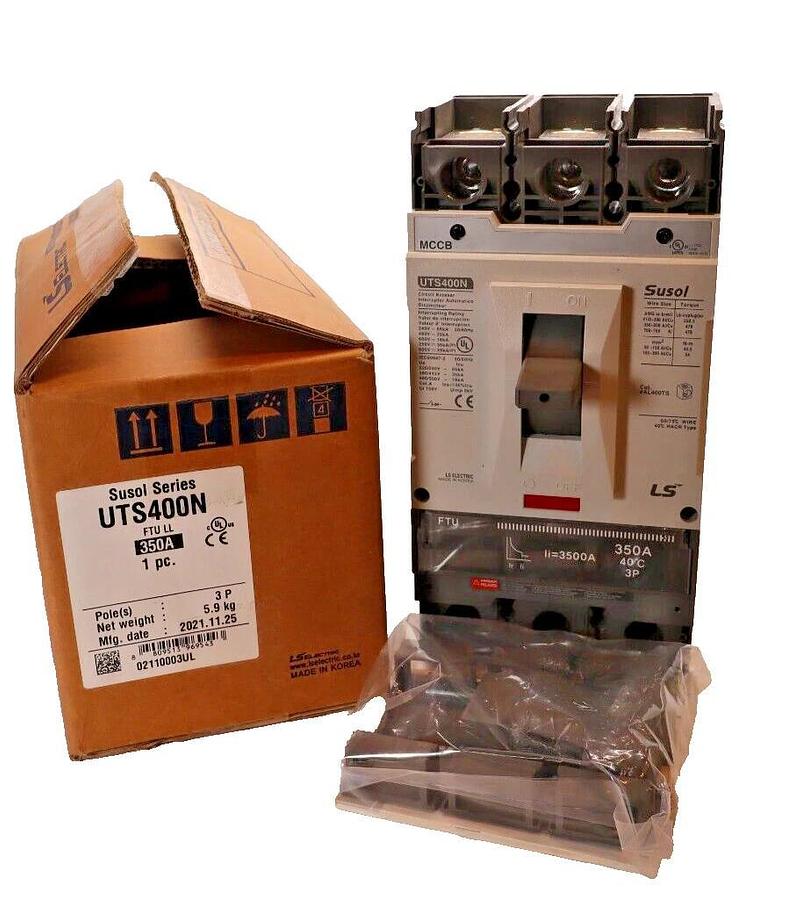 LS Electric Susol Circuit Breaker MCCB UTS400N-FTU-LL 350A 350 Amp 3p 3ph NEW