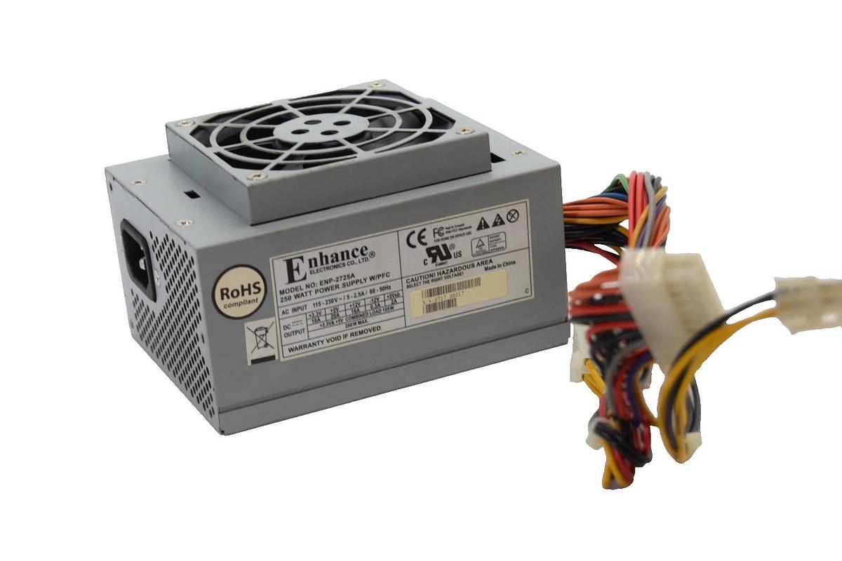 Used Enhance ENP-2725A , ENP2725A 250W Power Supply