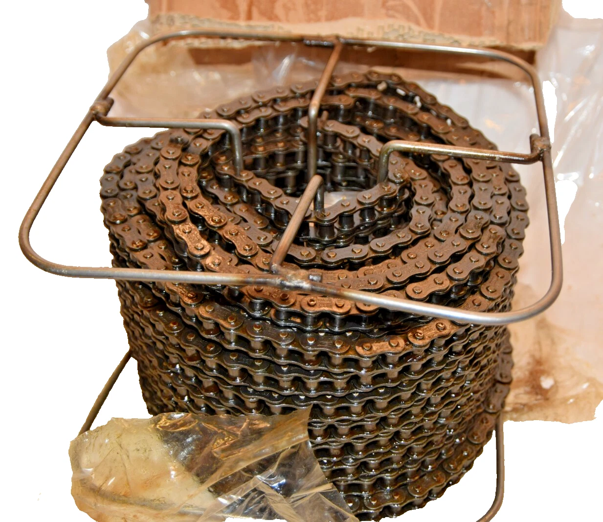 100' Reel #40 Single Roller Chain RS40 40TWR100 RS 40 size 40 Chain 100ft (TW)