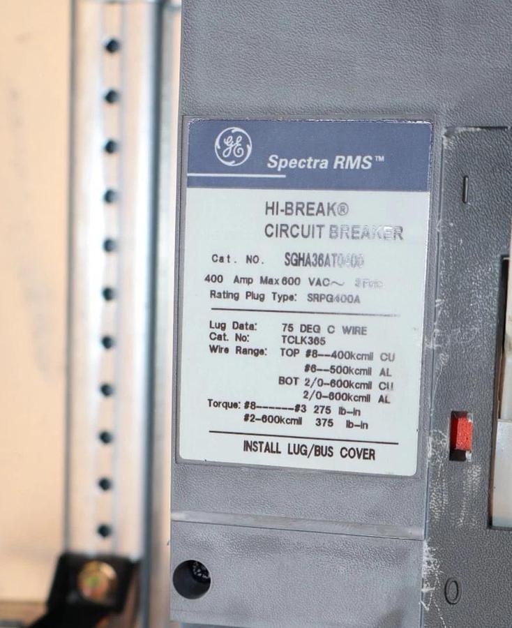 Used General Electric GE ASeries 400A Panelboard Panel AQF3424JBX 208y/120v 3ph 4w 42