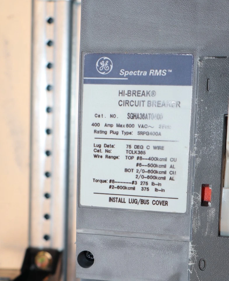 Used General Electric GE ASeries 400A Panelboard Panel AQF3424JBX 208y/120v 3ph 4w 42