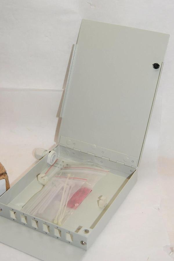 (NEW) FIBERTRONICS FOTB-6-12 FOTB612 6 Port Wall Mount Termination Box