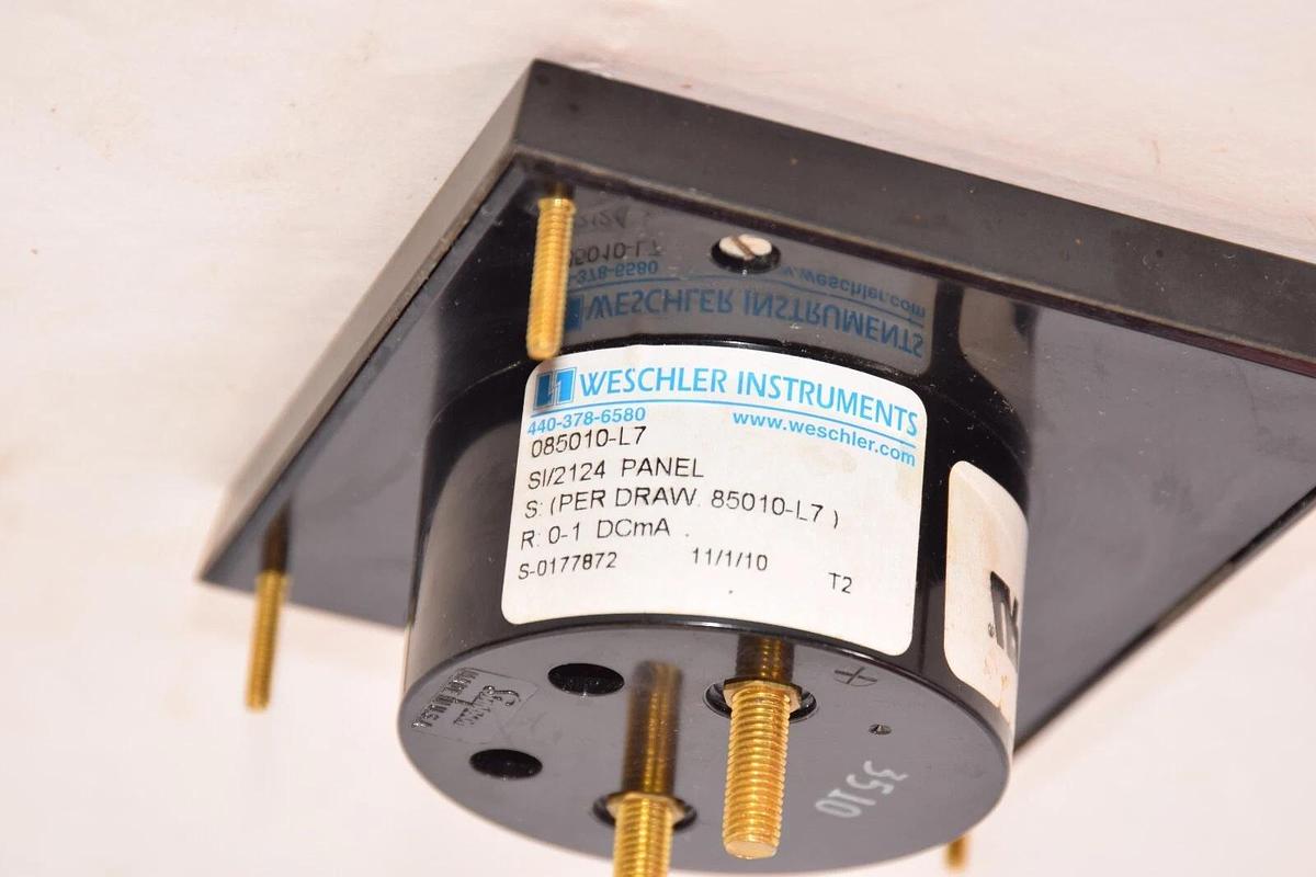 WESCHLER INSTRUMENTS 085010-L7 0-2Amp Precipitator Panel Meter *No Hardware NEW