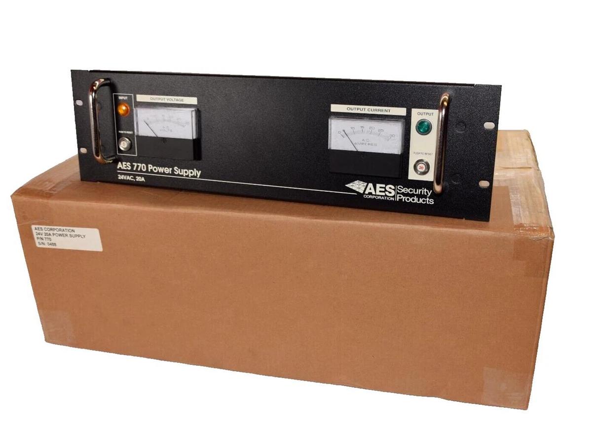 AES Security Products 770 Power Supply 24v 20a 770-24v-20a 110/120v (NEW)