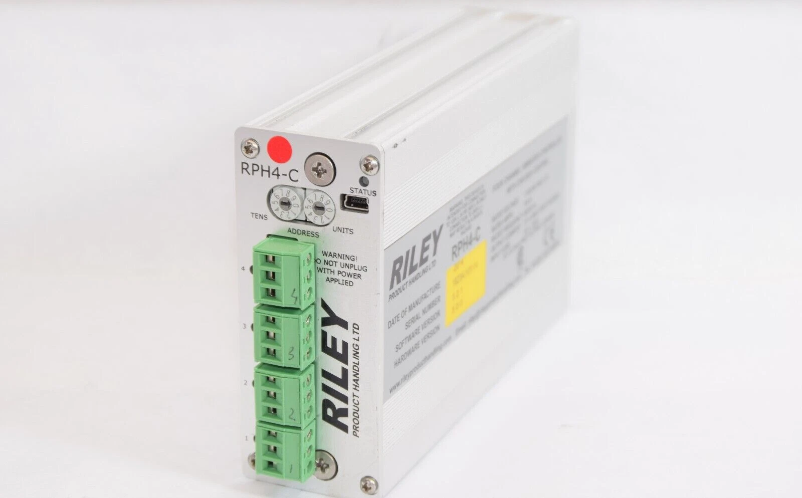 Used RILEY RPH4-C 110/240Vac 4 Channel Vibrator Controller With CAN BUS Control