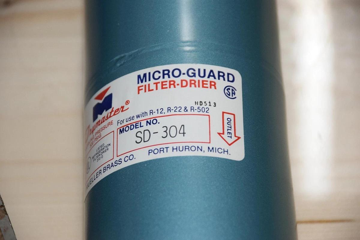 Drymaster A/C Filter Driere A16659 1/2" O.D. Solder SD-304 30 cu R-12 R-22 R-502