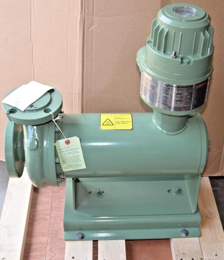Nikkiso Non-Seal Pump TBP4 HN23B-B1 HN23BB1 Head: 20m 3.6kw 460v 500 L/min (NEW)