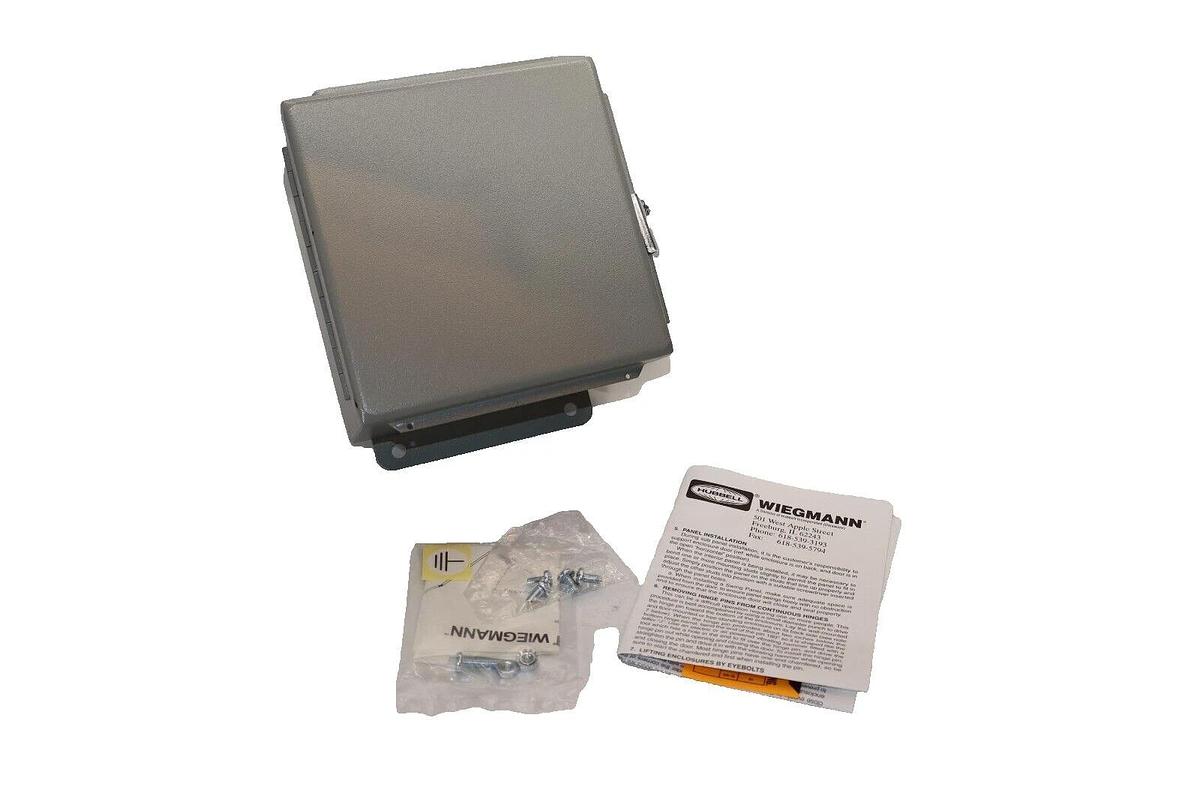 (NEW) WIEGMANN Hubbell B060604CH TYPE 12 Enclosure 6" X 6" X 4"