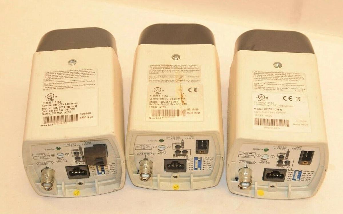 Used (Lot of 3) PELCO CC3770H-6 CC3770H6 Day/Night High Res Security Camera