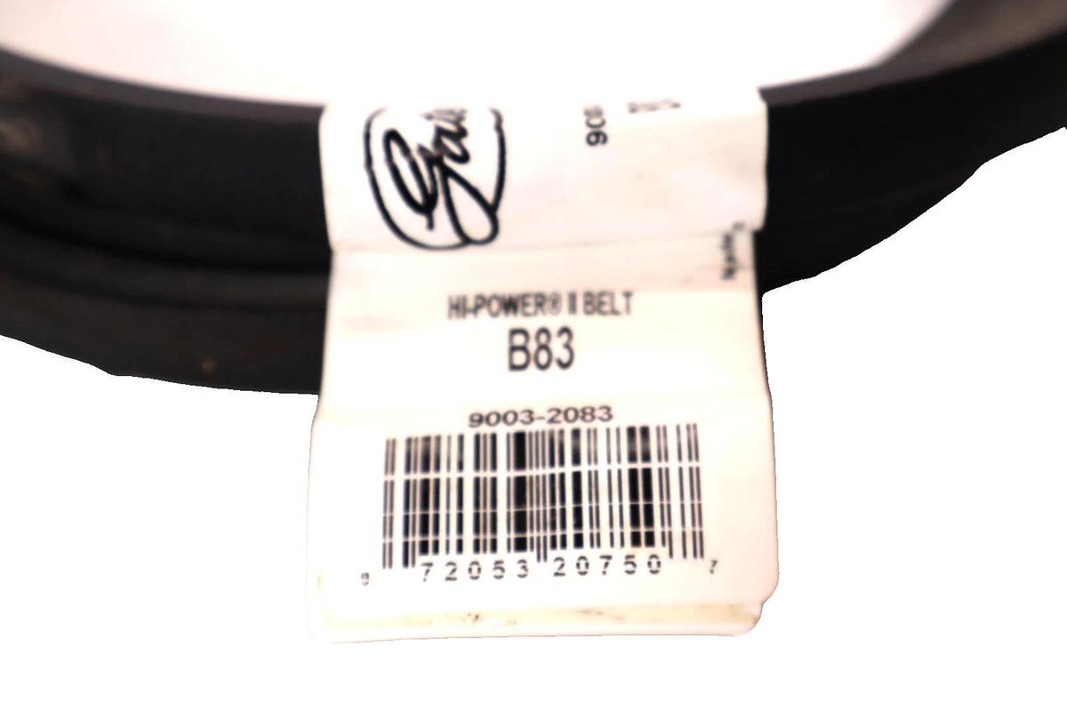 Gates Belt B83 , 9003-2083 Hi-Power II V-Belt (New)