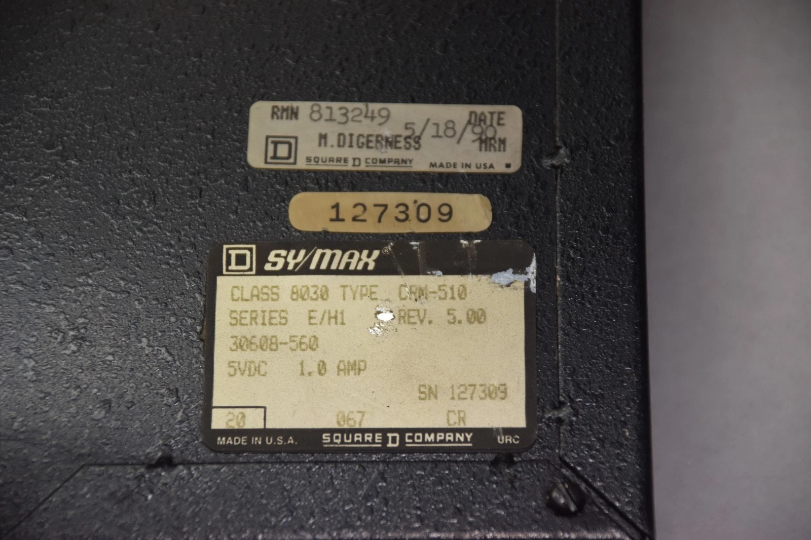 Used SQUARE D SY/MAX 8030 CRM-510 SERIES E/H1 INTERFACE MODULE