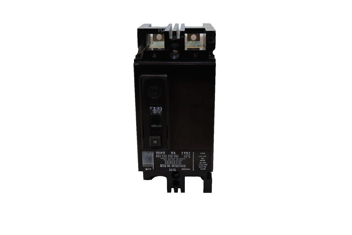 Westinghouse Circuit Breaker EB2015 15A 15 Amp 2P 2 pole (New - Chipped*)