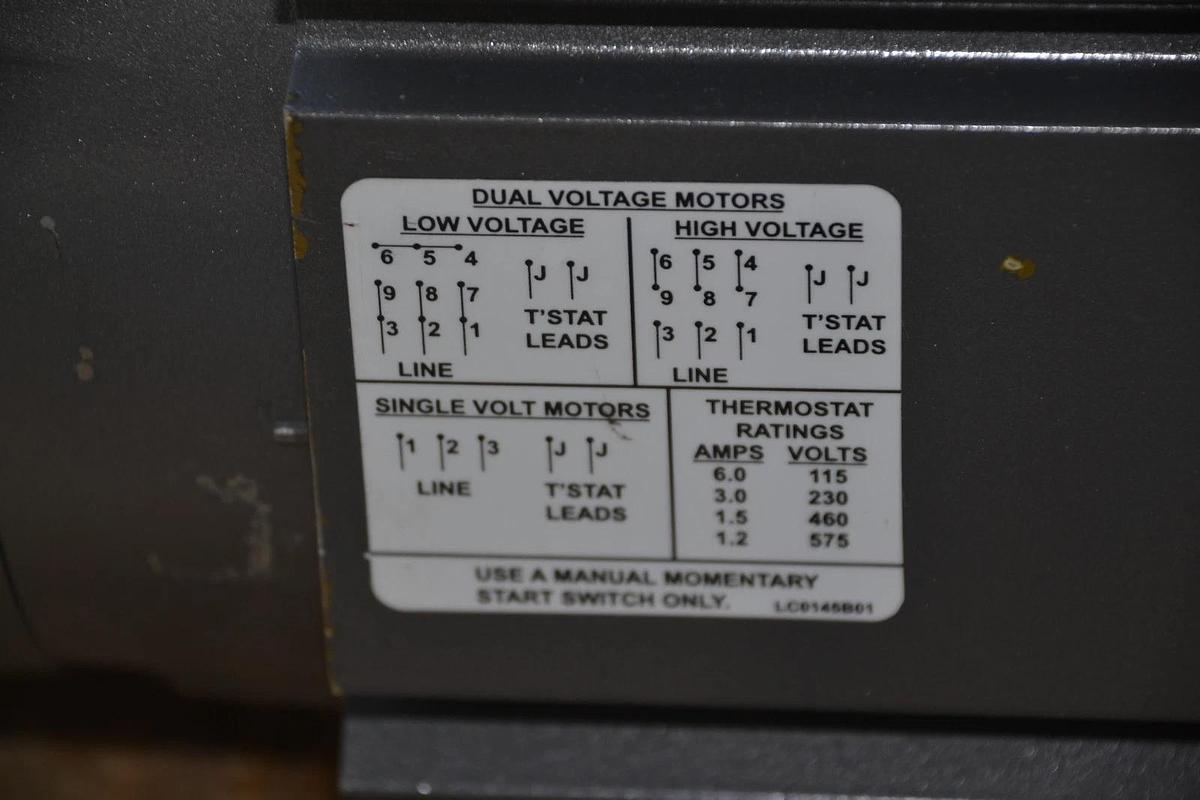 Used BALDOR RELIANCE INVERTER DRIVE MOTOR 4535-674-87011 2 HP STEARNS 76BK3150BQ