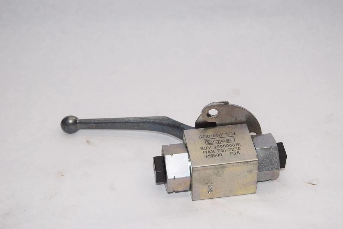 (NEW) STAUFF BBV 20080001K 7250psi PN500 1/2" NPT Ball Valve