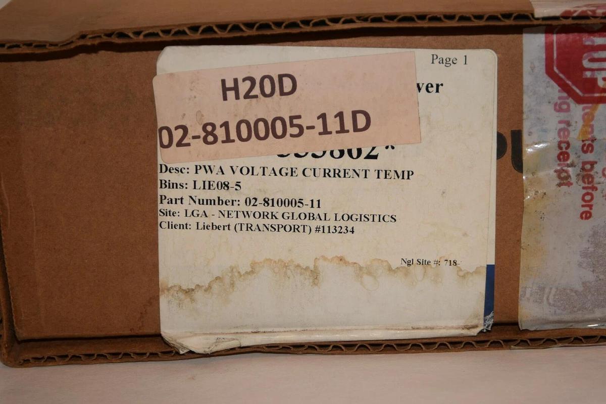 (NEW) EMERSON / LIEBERT 02-810005-11 02-810005-11D Circuit Board