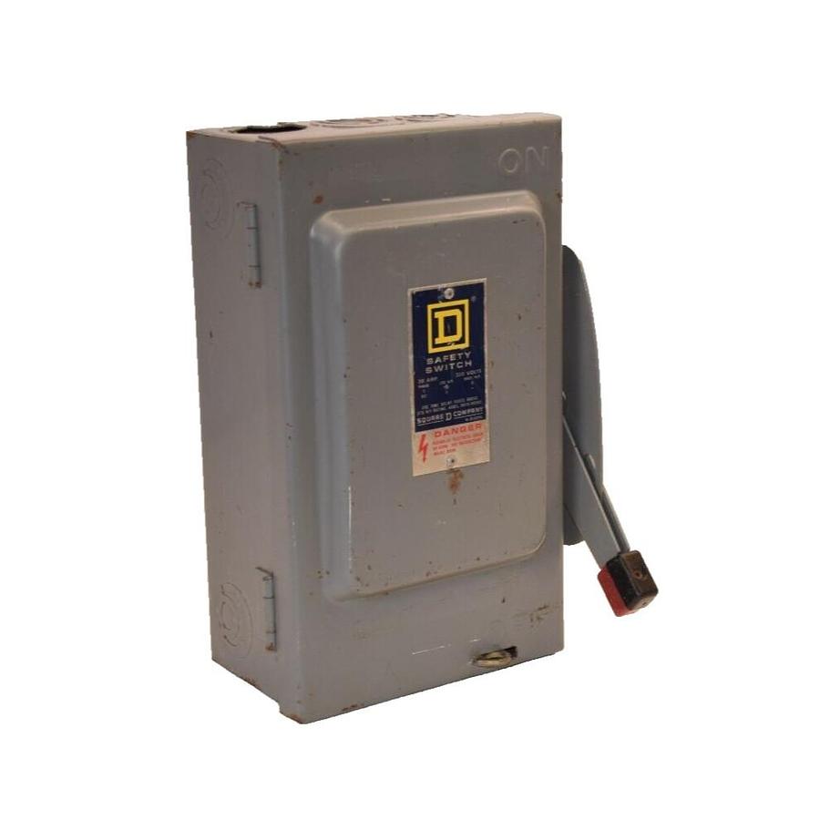 Used SQUARE D Safety Switch H-221 H221 30Amp 30 Amp A Ser D2 240V