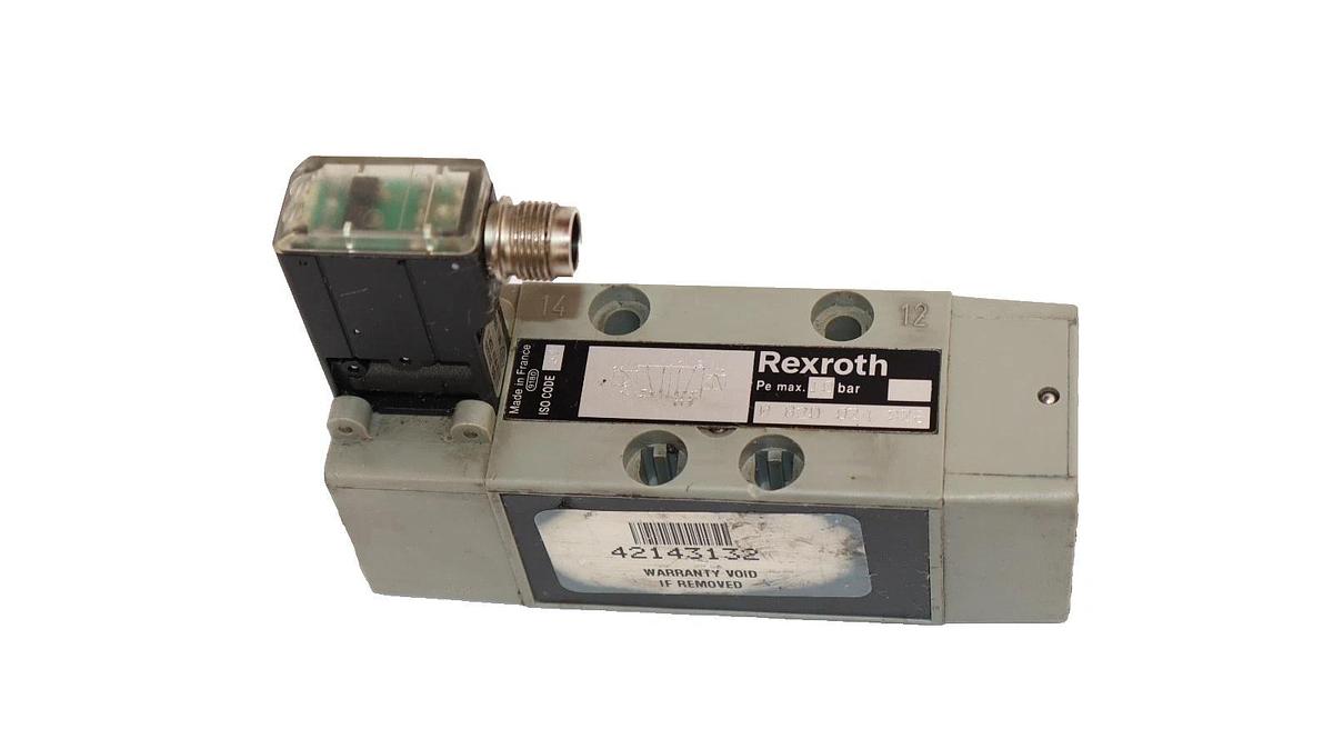 Used Rexroth 0820024326 , 0 820 024 326 10 Bar Pneumatic Solenoid Valve