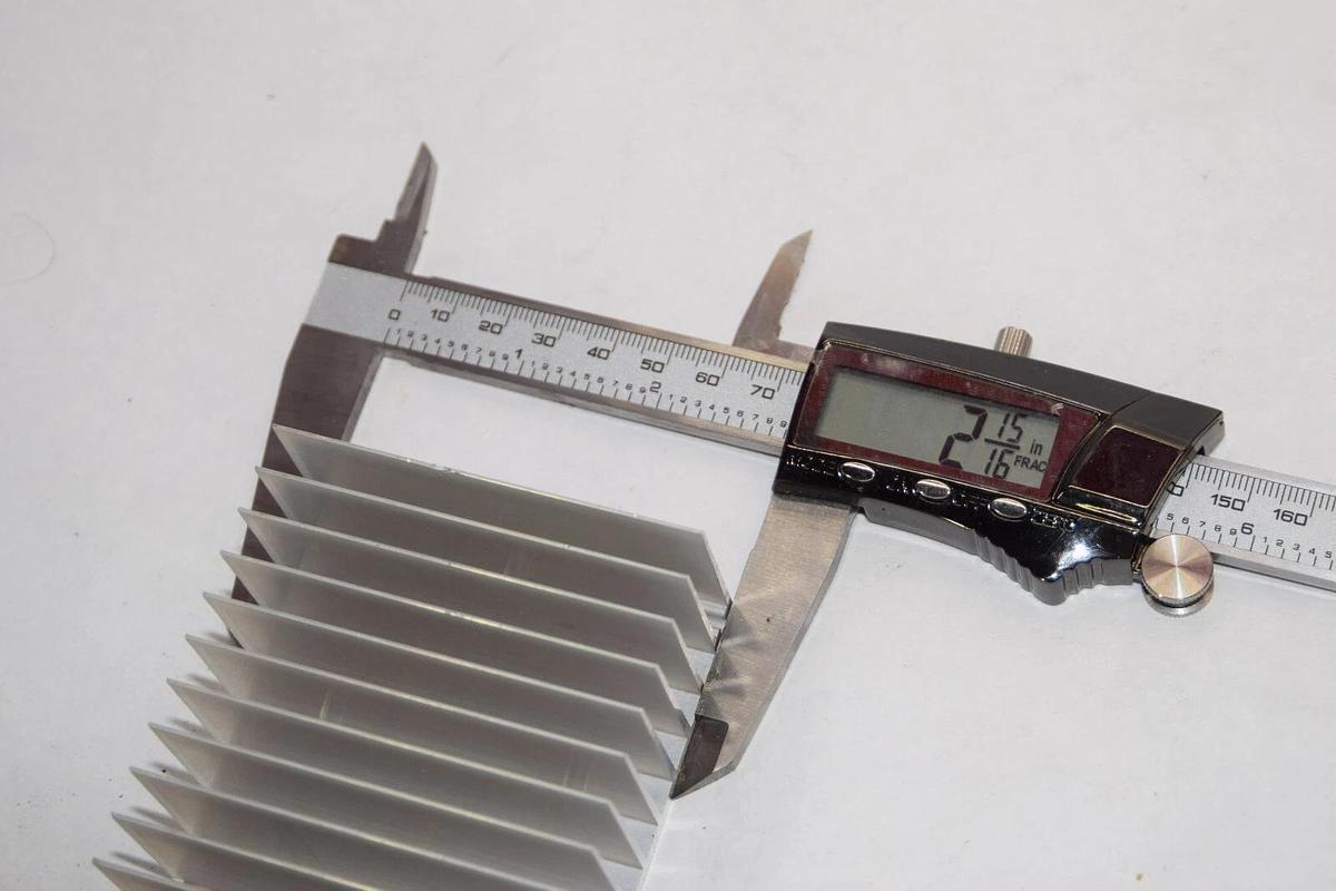 Used Small Heat Sink Approx. 3-5/16" x 2-15/16" x 1-3/8"