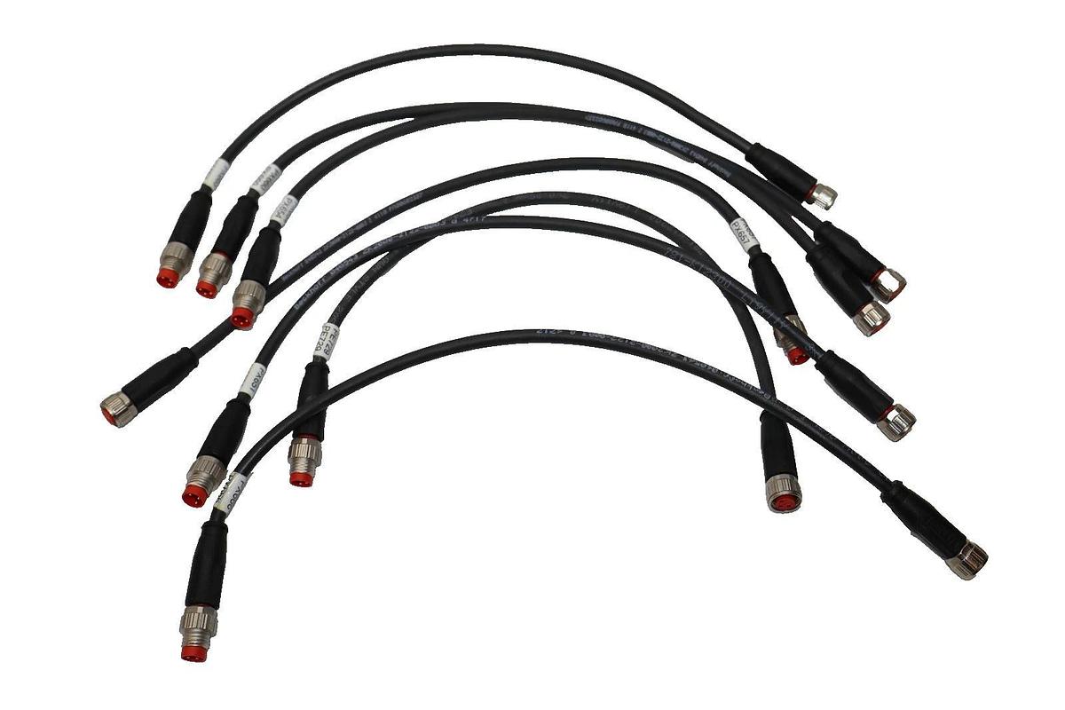 Used lot of industrial data sensor cable sets adapter 3pin E66085-H  078224, E242293