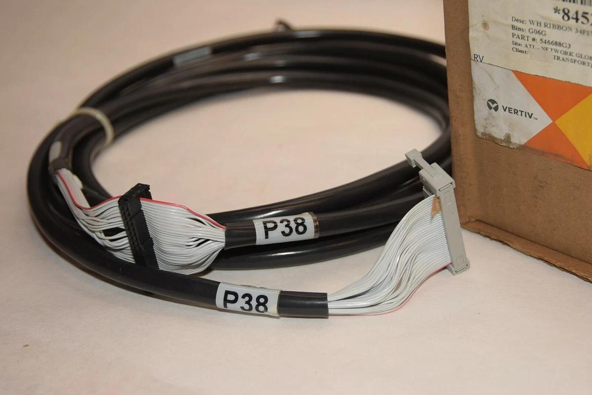 (NEW) EMERSON / LIEBERT / VERTIV 546688G3 WH Ribbon 34pin RDC 2