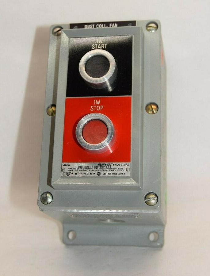 (NEW) GE GENERAL ELECTRIC CR103J102A 55-174968P2 600V 2 Button Unit Enclosure