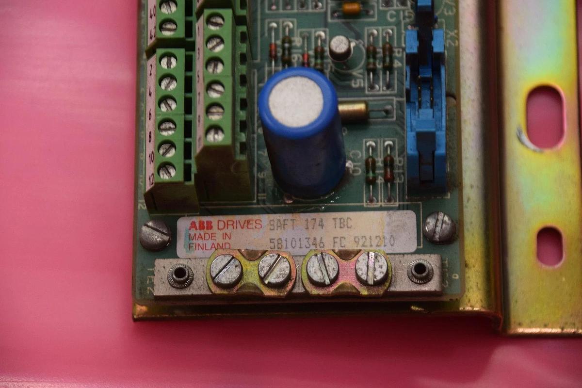 Used ABB SAFT 174 TBC 58101346 FC 921210 TERMINAL BLOCK BOARD