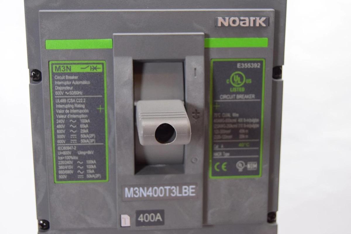 Noark Circuit Breaker 400A M3N M3N400T3LBE 400 Amp 3P 600c 50/60hz (NEW)