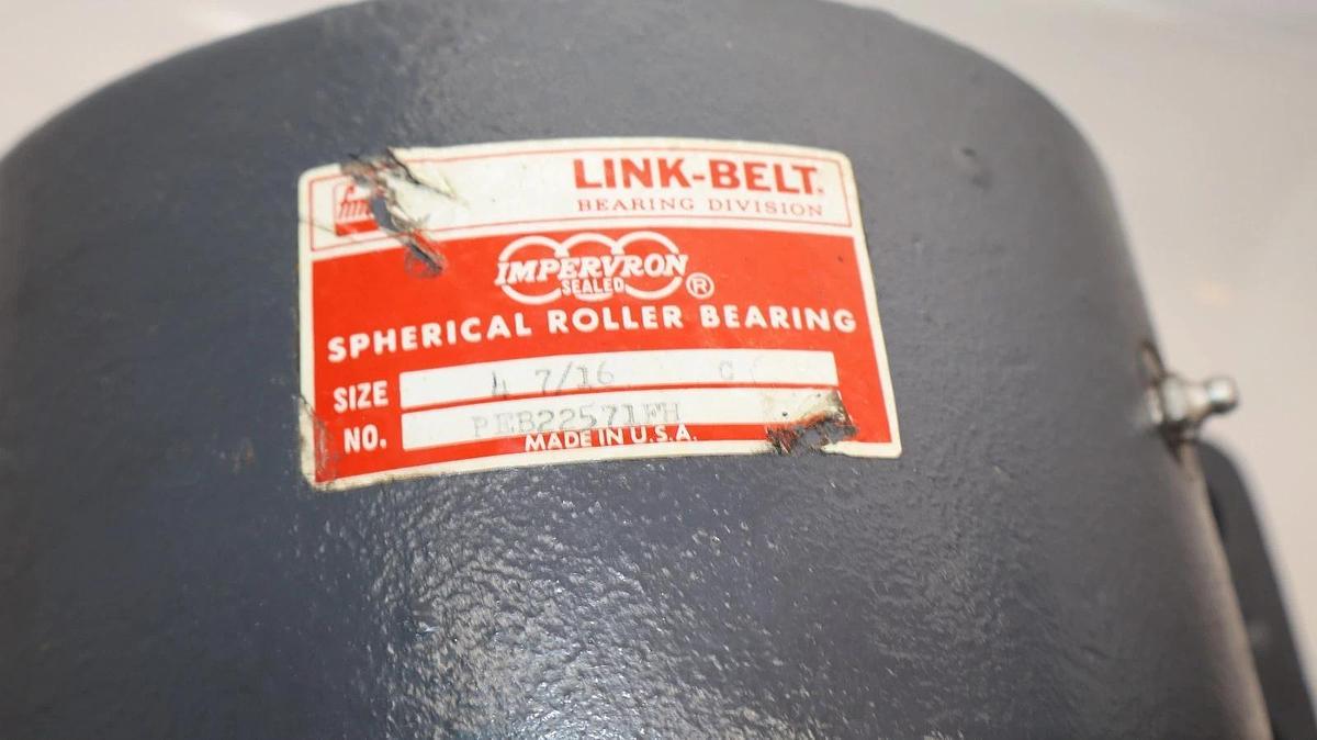 Linkbelt Pillow Block Bearing 4-Bolt 4-7/16" HOUSING ONLY PEB22571FH (NOS)
