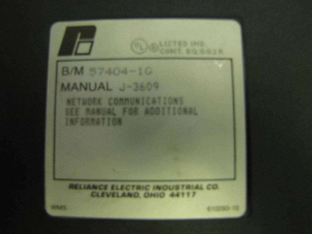 Used RELIANCE ELECTRIC NETWORK COMMUNICATIONS 57404-1G 574041G 57404 1G