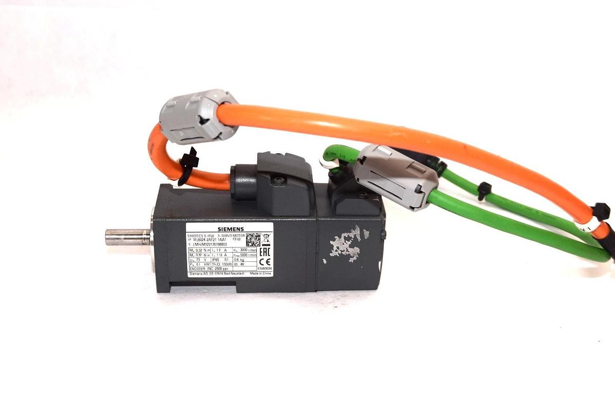 Used Siemens 1FL6024-2AF21-1AA1 , LMH/M522135198003 Servo Motor