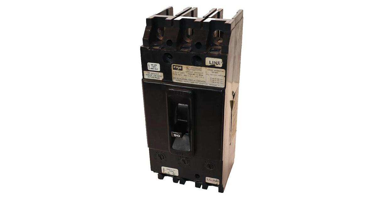 Used FPE  Circuit Breaker 90Amp 90A 3-Pole 480v NFJ3090-U 3P