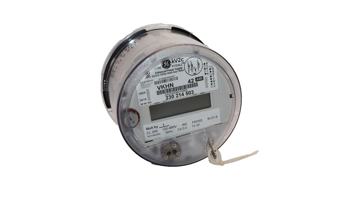 Used GE General Electric Enhanced Power Supply Meter, KV2C 230 214 503 WPANT40020-SA