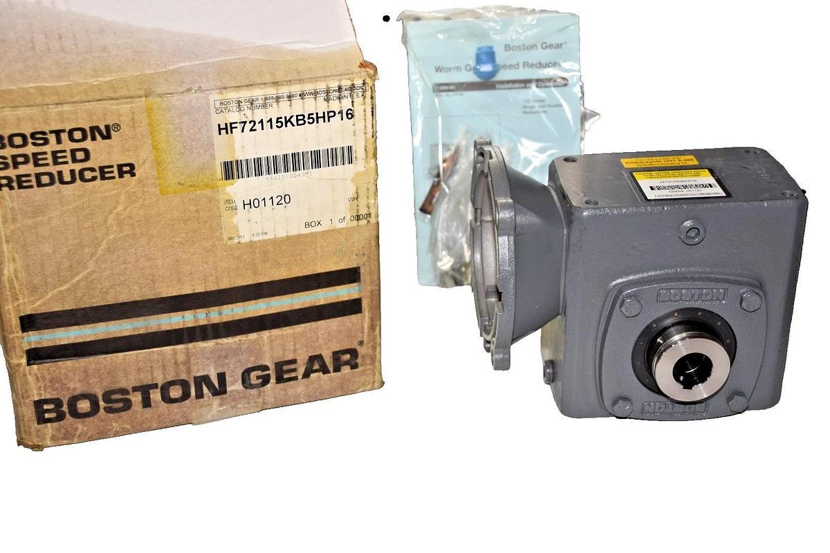 BOSTON GEAR Gear Box Speed Reducer HF72115KB5HP16 1.72hp NEW