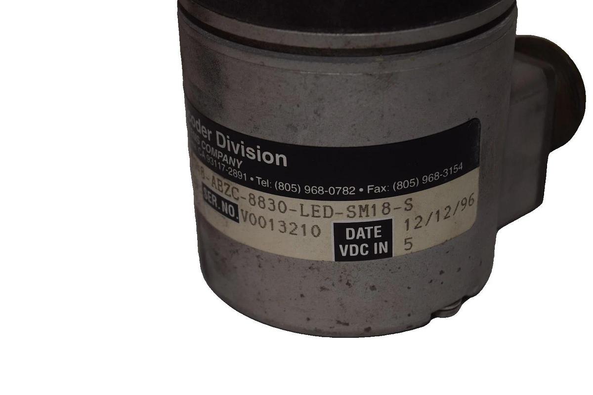 Used BEI H25E-F45-SB-2048-ABZC-8830-LED-SM18-S H25EF45SB2048ABZC8830LEDSM18S Encoder