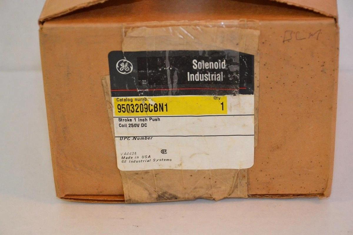 General Electric GE Solenoid Ind Coil 9503209CBN1 250vdc 1" pull NEW