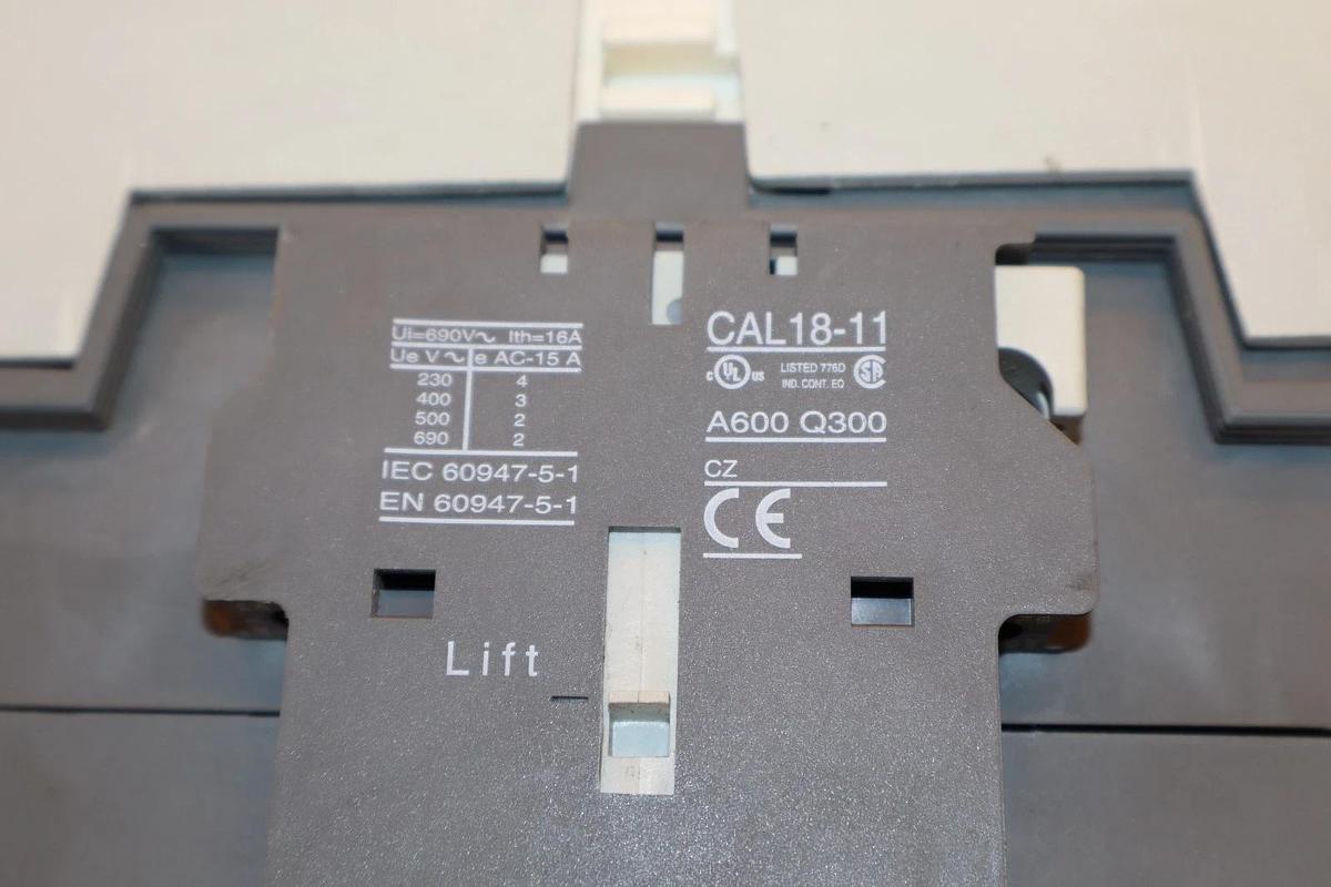 Used ABB A145W Precipitator Contactor 230A 230 Amp 600VAC 2 Pole 110/120v coil